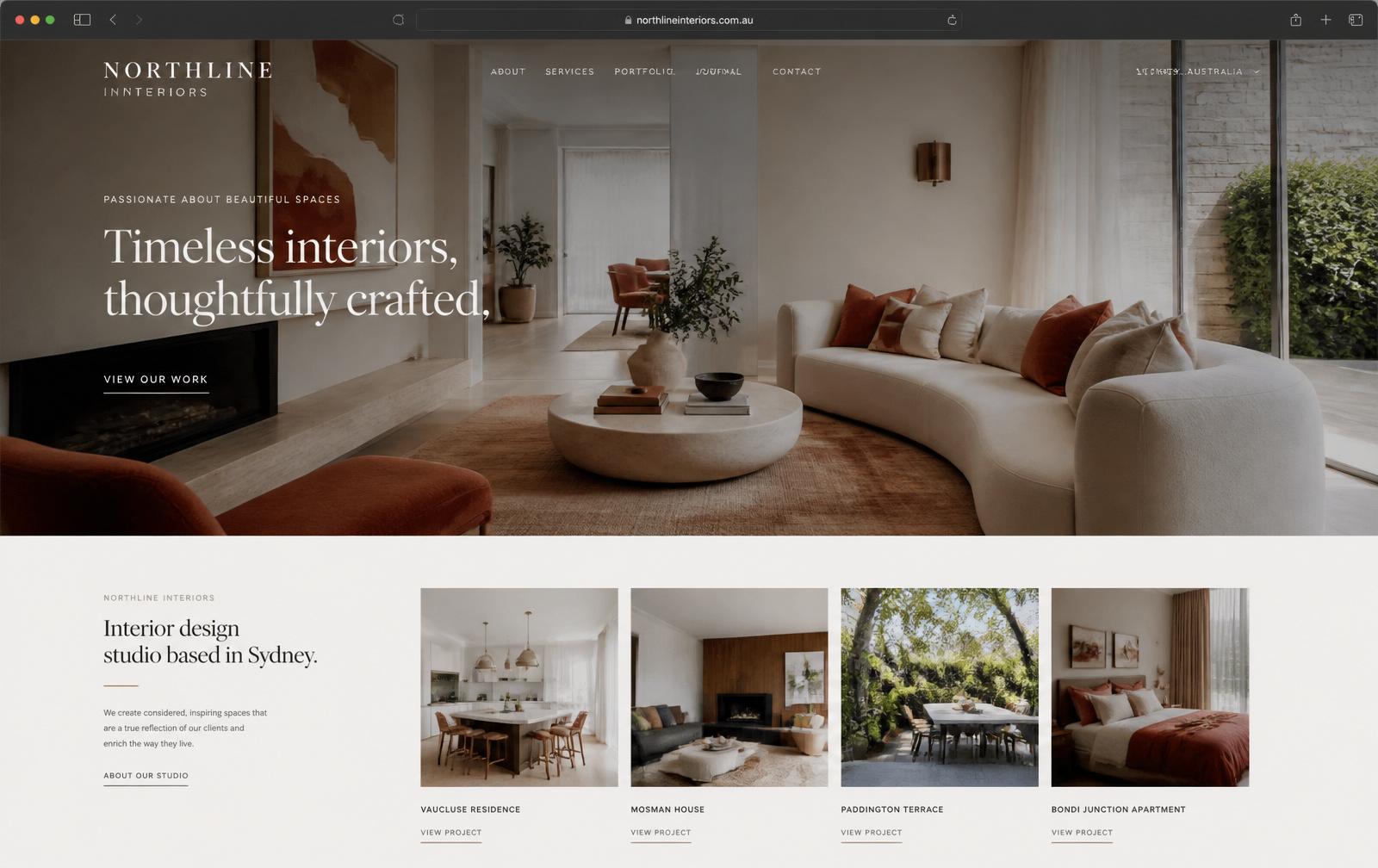 Northline Interiors website case study